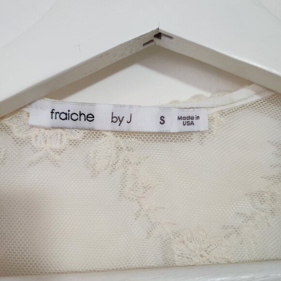 Mesh ivory robe, Fraîche by J, S - Picture 2 of 4